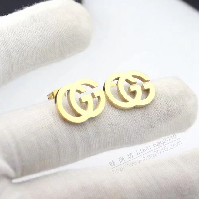 GUCCi飾品 古馳新款耳環 Gucci金色耳釘  zgbq1142